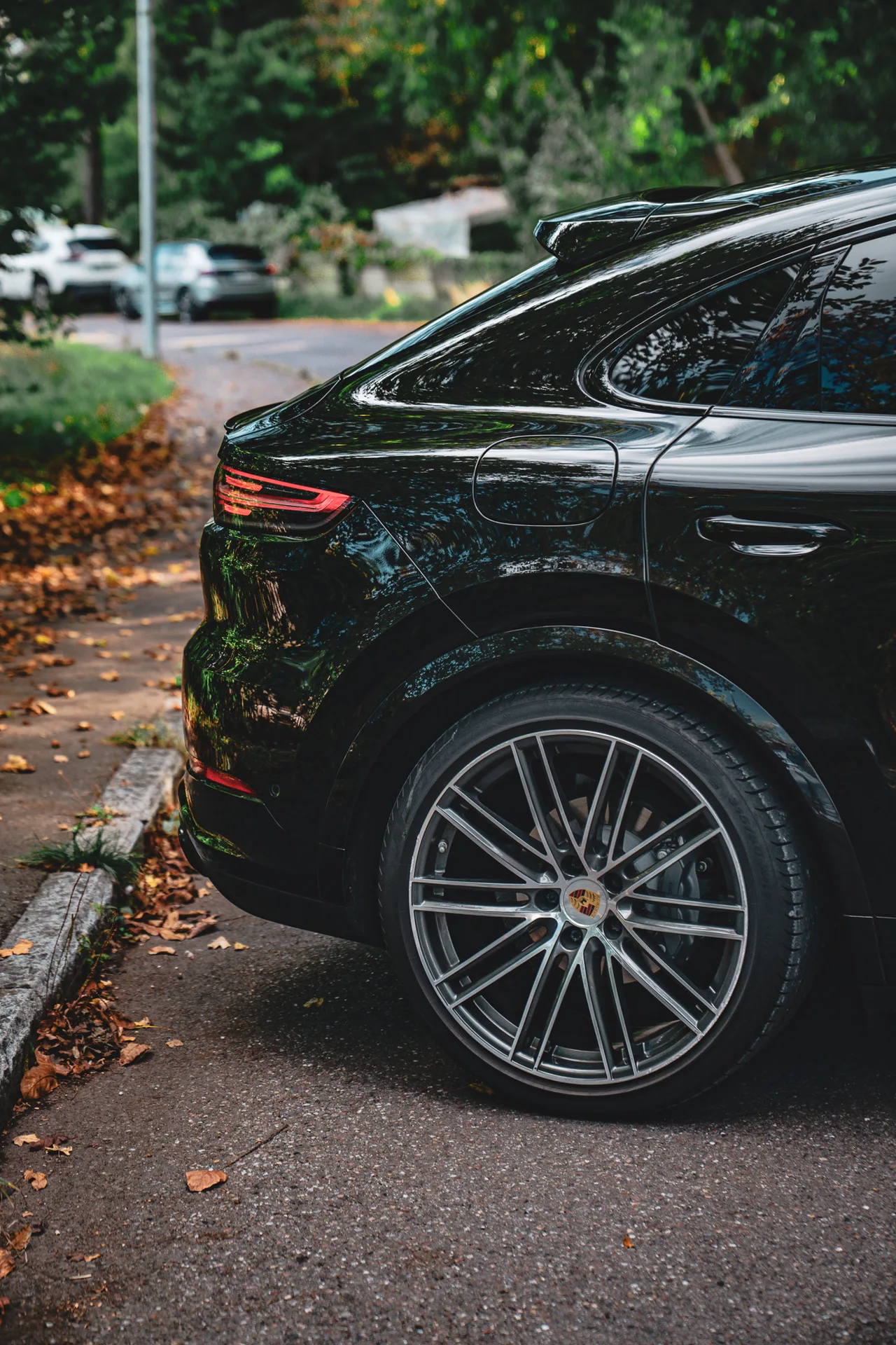 Porsche Cayenne S Coupé Platinum Edition · 440 hp · Air suspension · Rear-axle steering · Head-up · 22-inch · 11