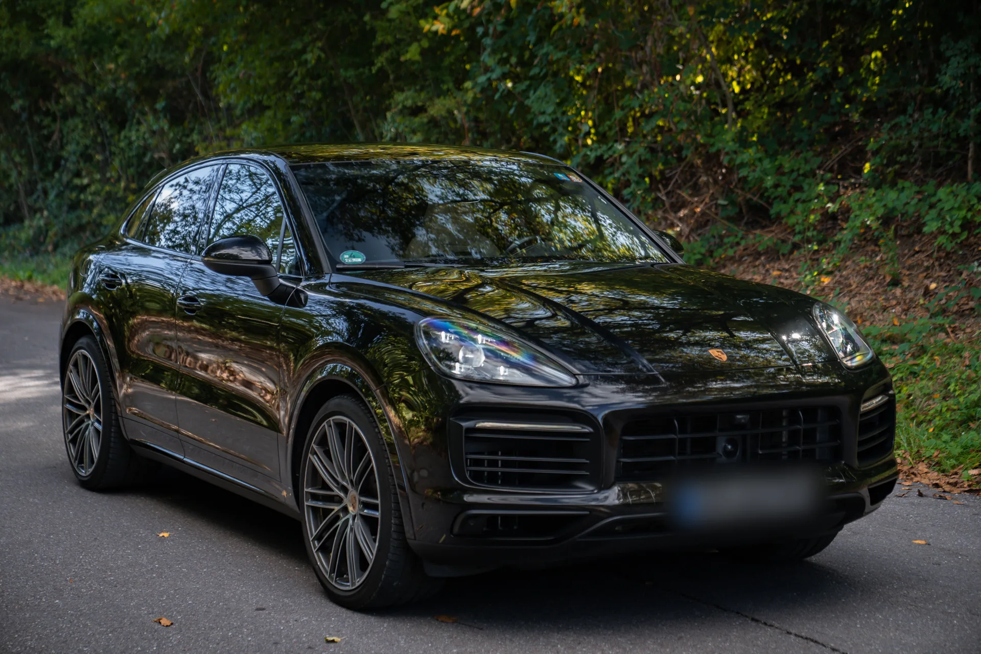 Porsche Cayenne S Coupé Platinum Edition · 440 hp · Air suspension · Rear-axle steering · Head-up · 22-inch · 2