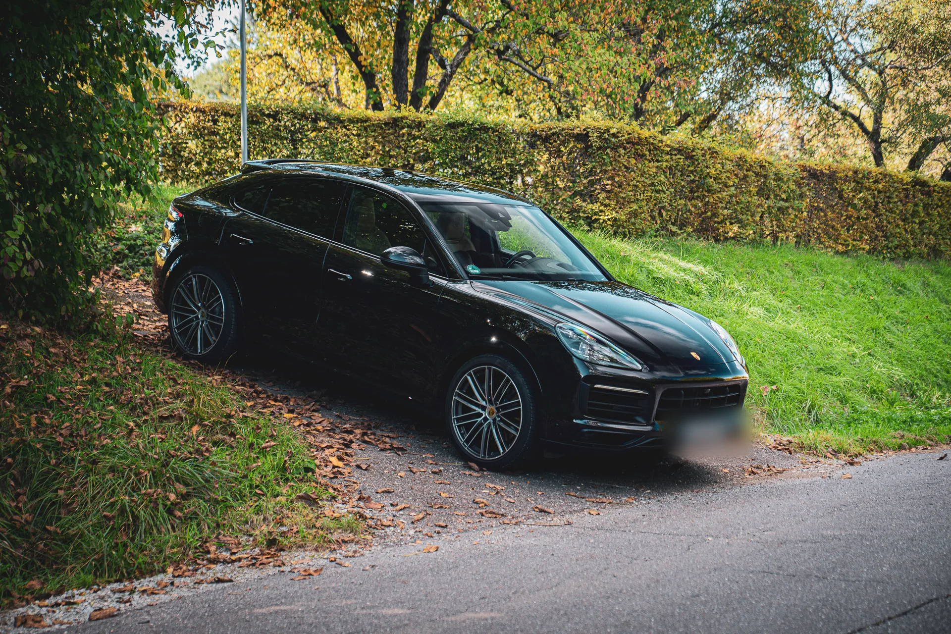 Porsche Cayenne S Coupé Platinum Edition · 440 hp · Air suspension · Rear-axle steering · Head-up · 22-inch · 10